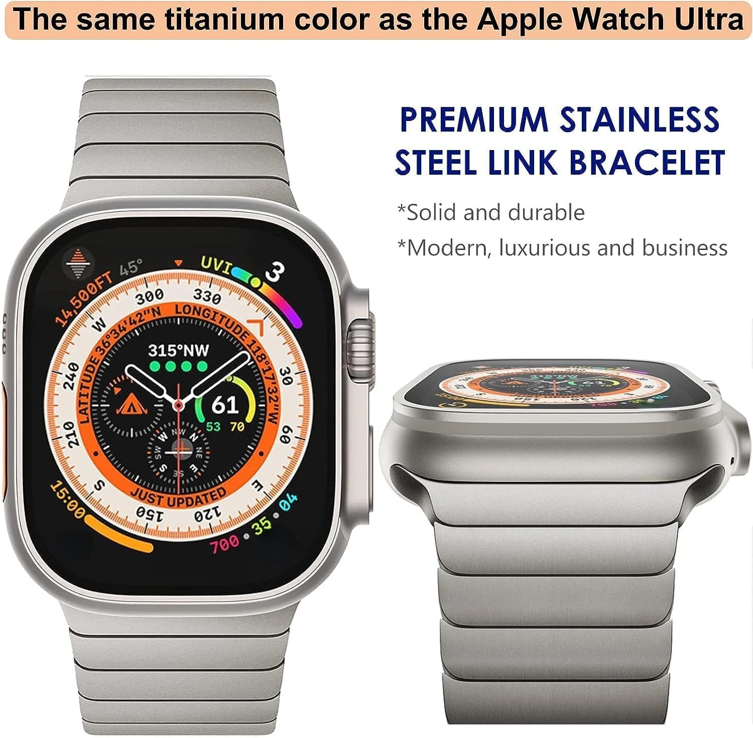 Premium Stainless Steel Watch Band for Apple Watch | Elegant and Durable - ZNOVOTECH