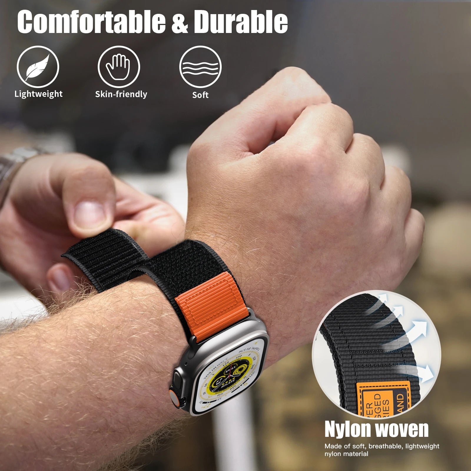 Rugged Tactical Watch Band – Durable Nylon Strap for Smartwatches - ZNOVOTECH